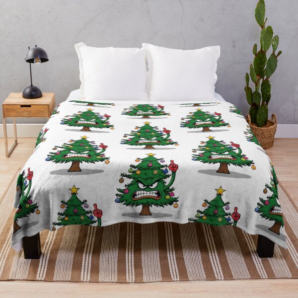 Item preview, Angry Christmas tree with colorful ornaments designed and sold by StormArte.