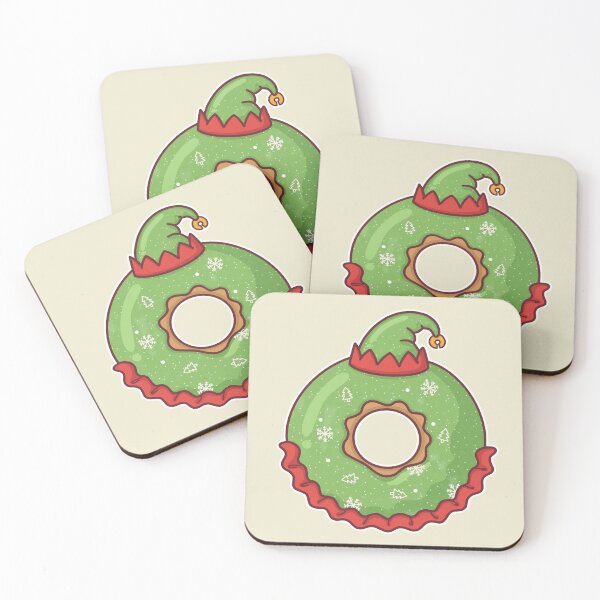 Item preview, Cute Elf Donut | Christmas Holiday Dessert Art designed and sold by BGMeYou.