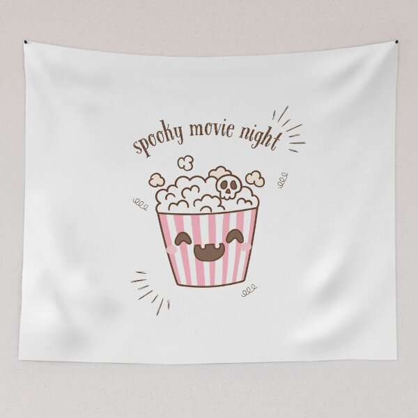 Item preview, Cute Spooky Movie Night Popcorn | Kawaii Snack designed and sold by AestHenni17.