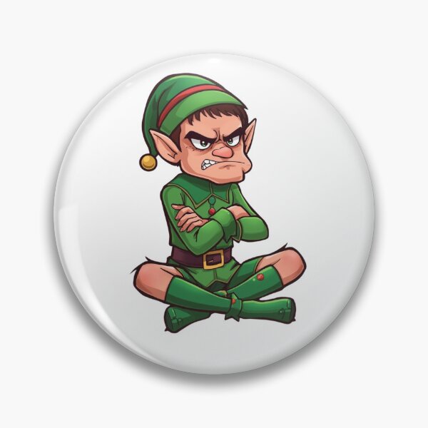 Item preview, Angry Christmas Elf Funny Cartoon designed and sold by StormArte.