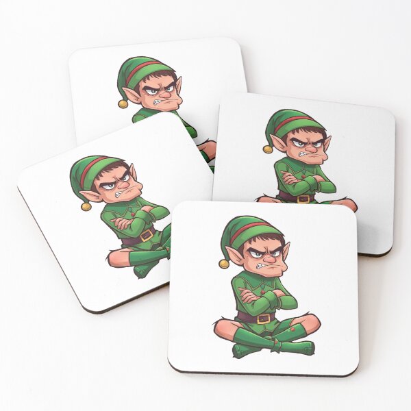 Item preview, Angry Christmas Elf Funny Cartoon designed and sold by StormArte.