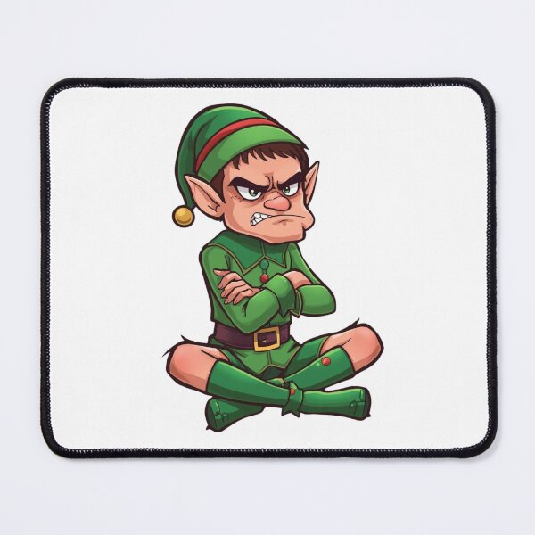 Item preview, Angry Christmas Elf Funny Cartoon designed and sold by StormArte.