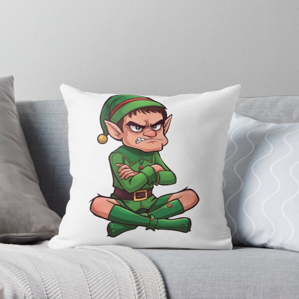 Item preview, Angry Christmas Elf Funny Cartoon designed and sold by StormArte.