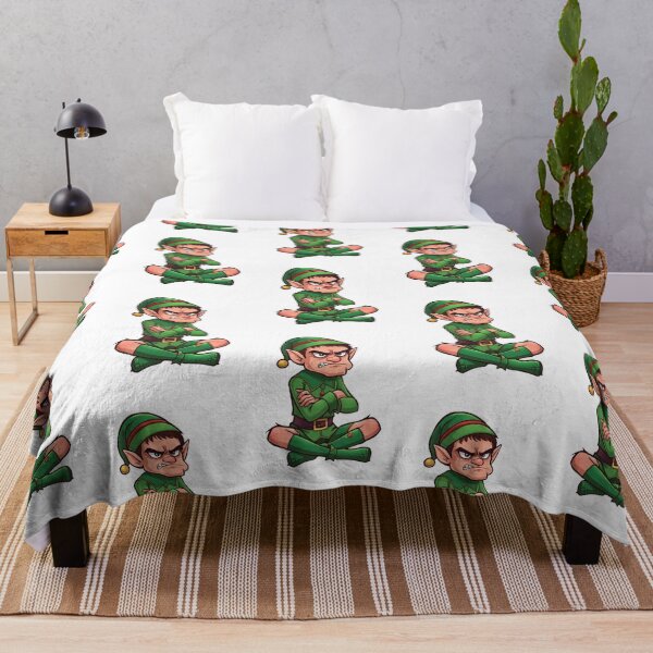 Item preview, Angry Christmas Elf Funny Cartoon designed and sold by StormArte.