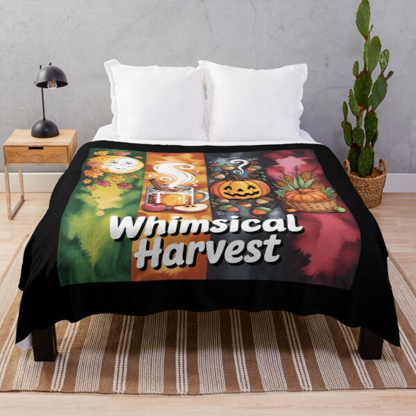 Artikelvorschau, Whimsical Harvest: Herbstliches T-Shirt-Design mit saisonalen Elementen entworfen und verkauft von FestivityFinds.