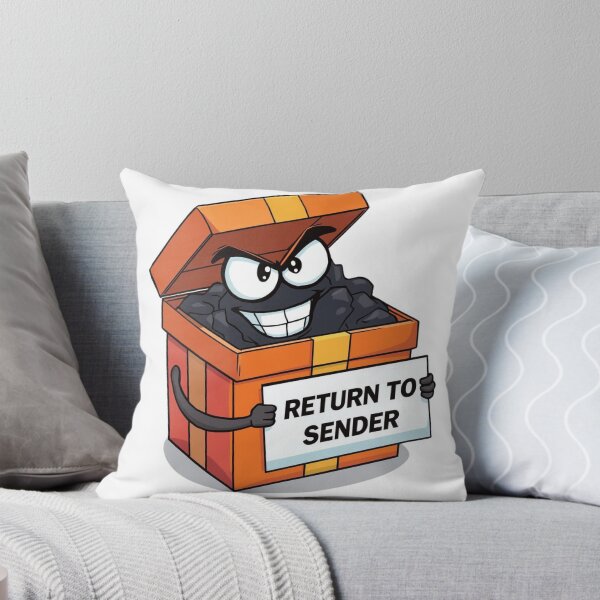 Artikelvorschau, Kohlegeschenk mit lustigem „Return to Sender“-Schild entworfen und verkauft von StormArte.