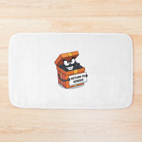 Item preview, Charcoal gift with funny Return to Sender sign designed and sold by StormArte.