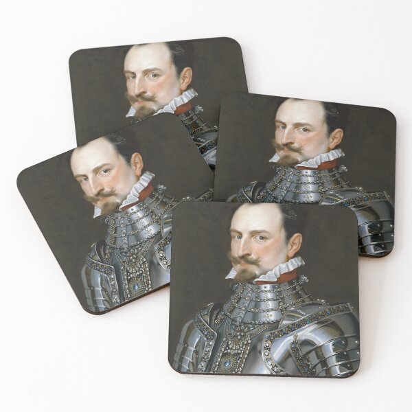 Item preview, Vintage Renaissance era painting of Royal Gentleman in Ruff collar designed and sold by Vintage Designs +.
