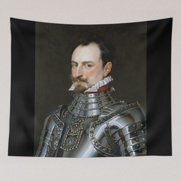 Item preview, Vintage Renaissance era painting of Royal Gentleman in Ruff collar designed and sold by Vintage Designs +.