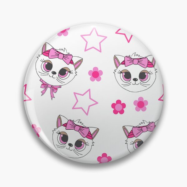 Item preview, Cute Kawaii White Cats Pattern designed and sold by HotHibiscus.