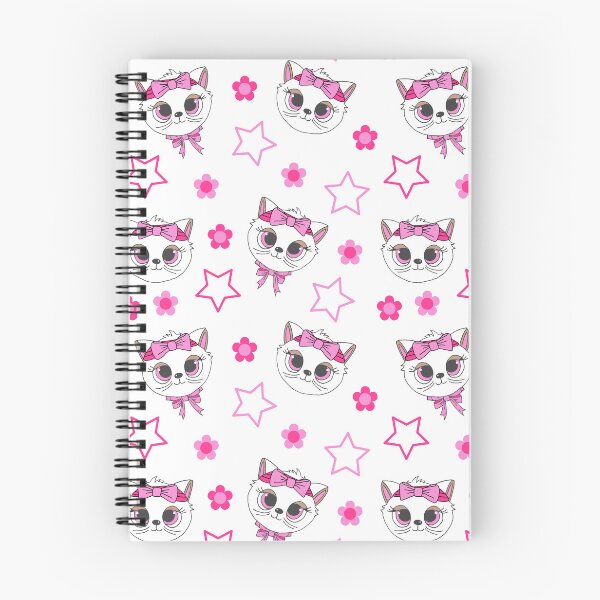 Item preview, Cute Kawaii White Cats Pattern designed and sold by HotHibiscus.