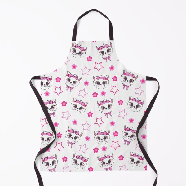 Item preview, Cute Kawaii White Cats Pattern designed and sold by HotHibiscus.