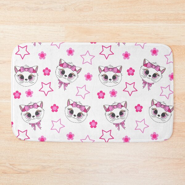 Item preview, Cute Kawaii White Cats Pattern designed and sold by HotHibiscus.