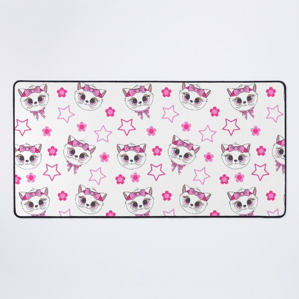 Item preview, Cute Kawaii White Cats Pattern designed and sold by HotHibiscus.
