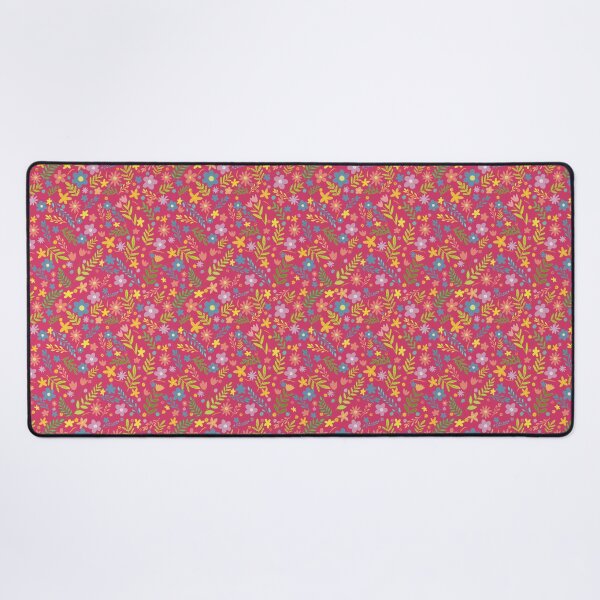 Item preview, Fun ditsy floral pink pattern designed and sold by RainbowSnow.