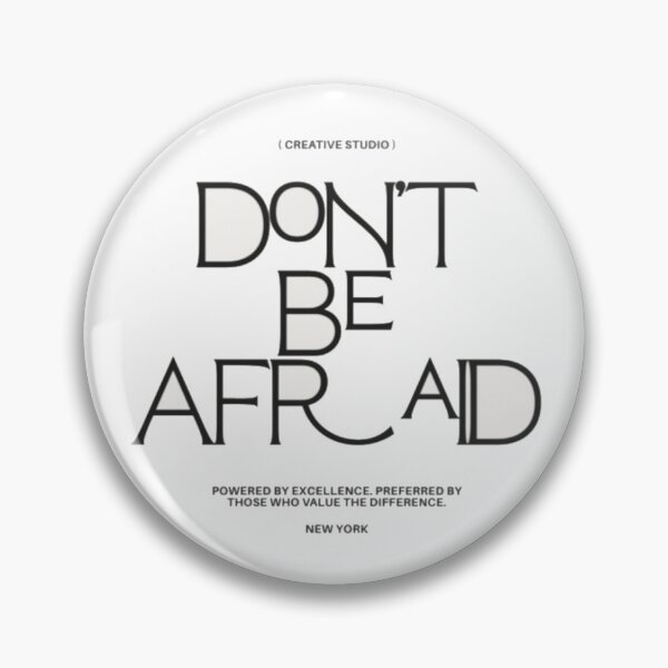 Item preview, Don't Be Afraid Motivation - Bold Black and White Streetwear Typography designed and sold by GenZFashion000.