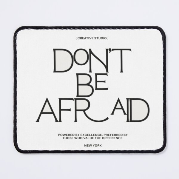Item preview, Don't Be Afraid Motivation - Bold Black and White Streetwear Typography designed and sold by GenZFashion000.