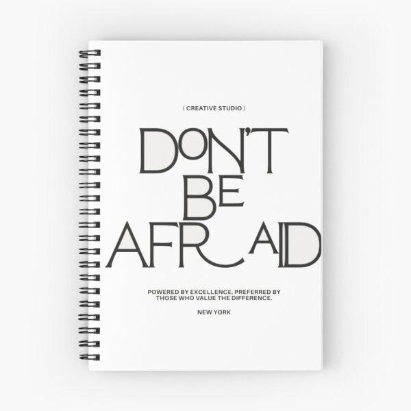Item preview, Don't Be Afraid Motivation - Bold Black and White Streetwear Typography designed and sold by GenZFashion000.
