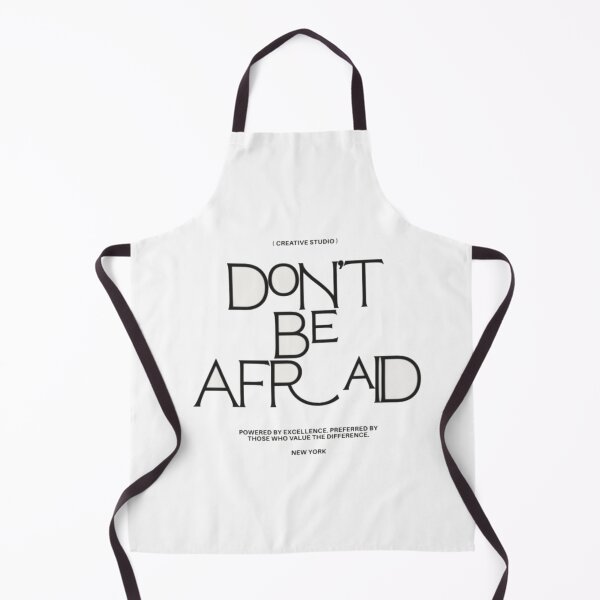 Item preview, Don't Be Afraid Motivation - Bold Black and White Streetwear Typography designed and sold by GenZFashion000.