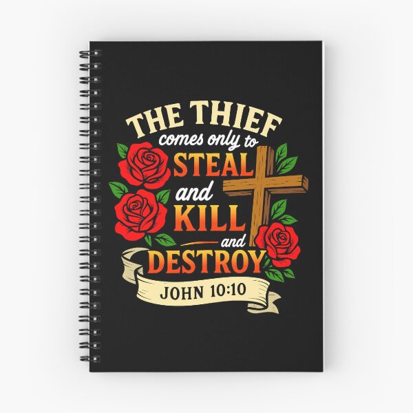 Item preview, John 10:10 The Thief Comes Only To Steal And Kill And Destroy designed and sold by plushism.