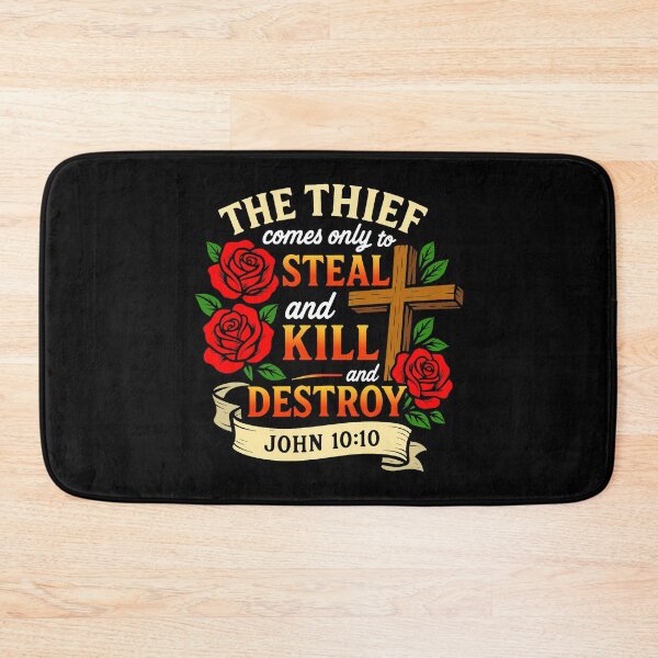Item preview, John 10:10 The Thief Comes Only To Steal And Kill And Destroy designed and sold by plushism.