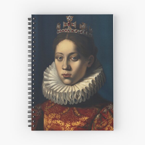 Item preview, Vintage Renaissance era painting of Royal Lady in Ruff collar designed and sold by Vintage Designs +.