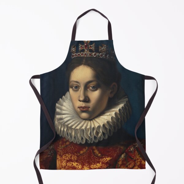 Item preview, Vintage Renaissance era painting of Royal Lady in Ruff collar designed and sold by Vintage Designs +.