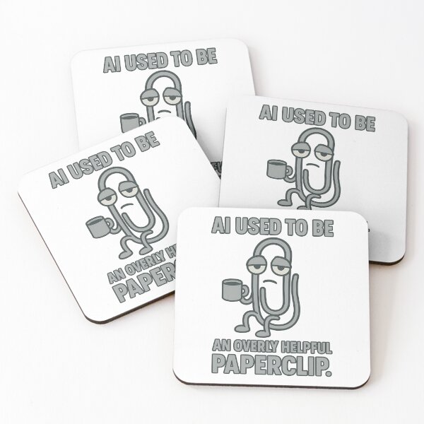 Item preview, AI Used to Be an Overly Helpful Paperclip Funny Tech Design designed and sold by TeeTimeTreasure.