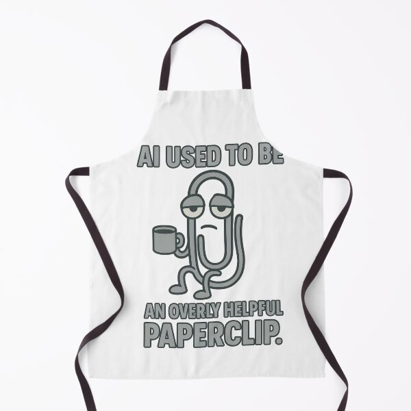 Item preview, AI Used to Be an Overly Helpful Paperclip Funny Tech Design designed and sold by TeeTimeTreasure.