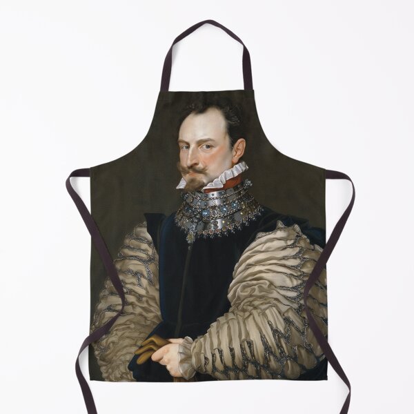 Item preview,  Vintage Renaissance era painting of Royal Gentleman in Ruff collar designed and sold by Vintage Designs +.