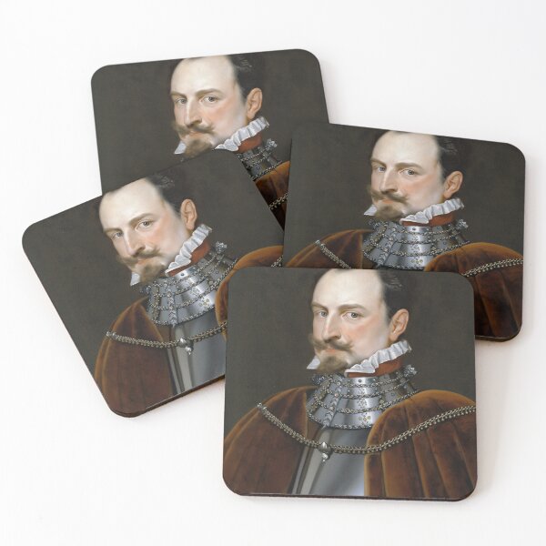 Item preview, Vintage Renaissance era painting of Royal Gentleman in Ruff collar designed and sold by Vintage Designs +.