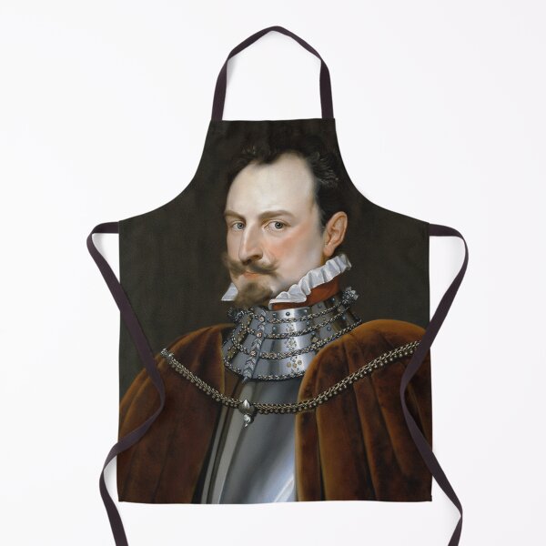 Item preview, Vintage Renaissance era painting of Royal Gentleman in Ruff collar designed and sold by Vintage Designs +.