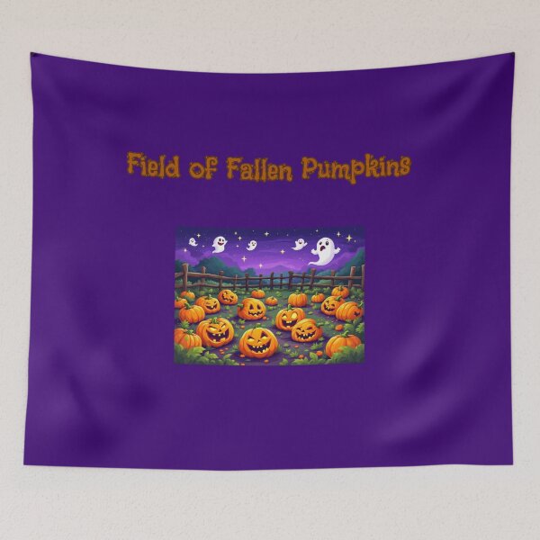 Item preview, Field of Fallen Pumpkins designed and sold by Adrianzebrowski.