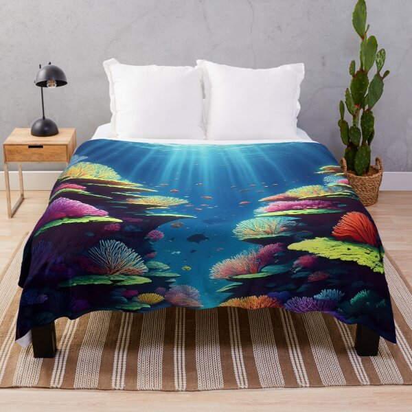 Item preview, “Coral Symphony – The Living Heart of the Ocean” designed and sold by PawPrintedArt.