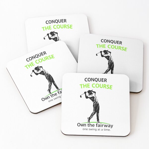 Item preview, Conquer the Course – Motivational Golf Silhouette Design designed and sold by CMdigit.