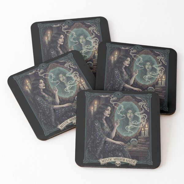Item preview, Mystic Mirror Gazer Sorceress with Glowing Eyes. designed and sold by Spark2Seduction.