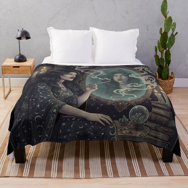 Item preview, Mystic Mirror Gazer Sorceress with Glowing Eyes. designed and sold by Spark2Seduction.