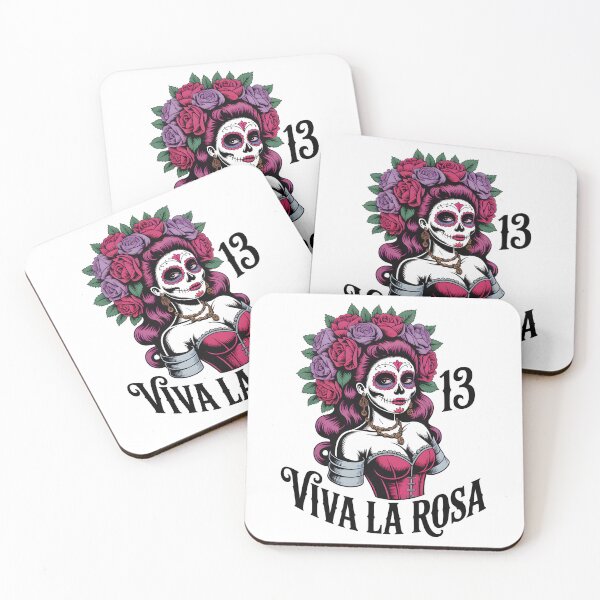 Item preview, Viva La Rosa - Stunning Sugar Skull Art Poster designed and sold by FestivityFinds.