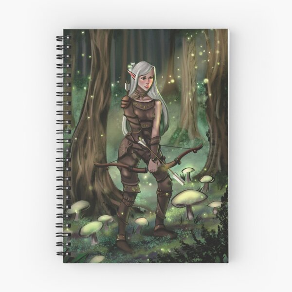 Item preview, Woodland Elf illustration designed and sold by Vintage Designs +.