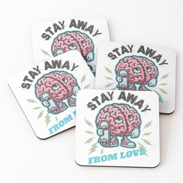 Item preview, Stay Away From Love Emotional Quote Design | Bold Minimalist Typography Art designed and sold by AbderraimArt.