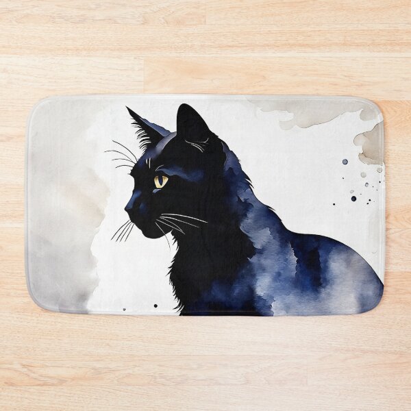 Item preview, Vintage Cat Art: Black Cat Watercolor Painting | Noir Cat Art | Gothic Art | Cat Art | Cat Watercolor Painting designed and sold by UnhingedBird.