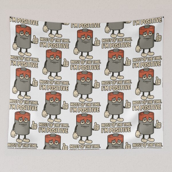 Item preview, I’m Positive Most of the Time Funny Battery Pun Design designed and sold by TeeTimeTreasure.