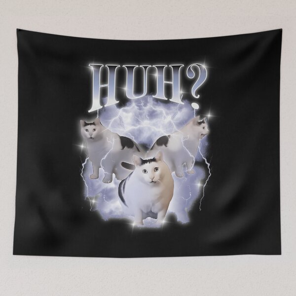 Item preview, Huh Cat Chonky Ben Meme Bootleg Rap 90S Vintage Graphic designed and sold by PortaRezulin.