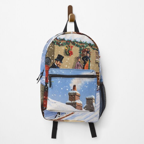 Item preview, Beautiful Vintage Victorian Christmas Snowy scene with sleighs designed and sold by Vintage Designs +.