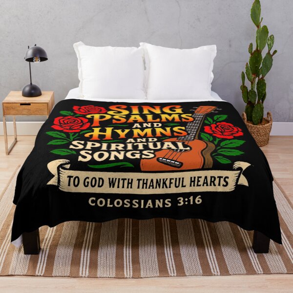 Item preview, Colossians 3:16 Sing Psalms And Hymns To God With Thankful Hearts designed and sold by plushism.