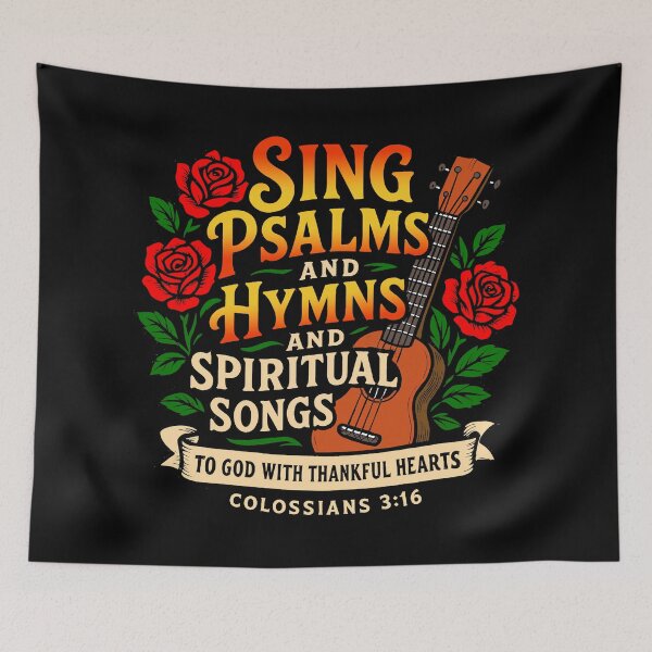 Item preview, Colossians 3:16 Sing Psalms And Hymns To God With Thankful Hearts designed and sold by plushism.
