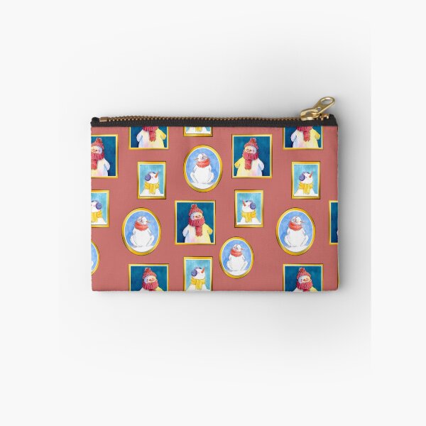 Item preview, Snowmen in frames festive pattern designed and sold by Bonheurem.