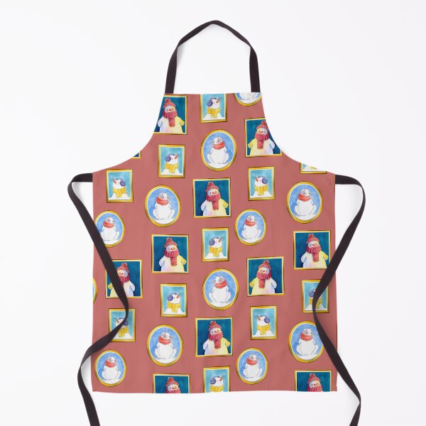 Item preview, Snowmen in frames festive pattern designed and sold by Bonheurem.