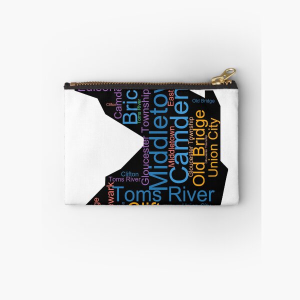 Item preview, New Jersey Word Art With Cities designed and sold by TheIconSmith.