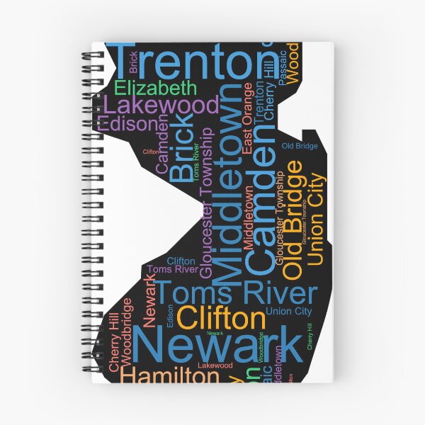 Item preview, New Jersey Word Art With Cities designed and sold by TheIconSmith.